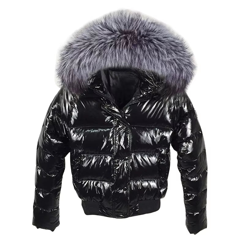 Fake Fur Winter Female Jacket New 2023 Hooded Winter Coat Women Warm Parkas Waterproof Winter Jacket for Women Short Outerwear