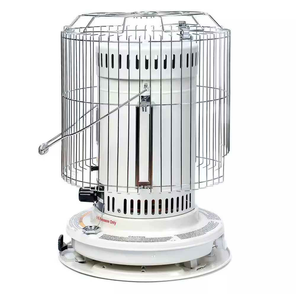 23,500 BTU White Kerosene Portable Convection Indoor and Outdoor Space Heater