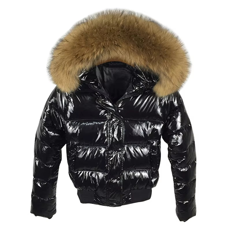 Fake Fur Winter Female Jacket New 2023 Hooded Winter Coat Women Warm Parkas Waterproof Winter Jacket for Women Short Outerwear