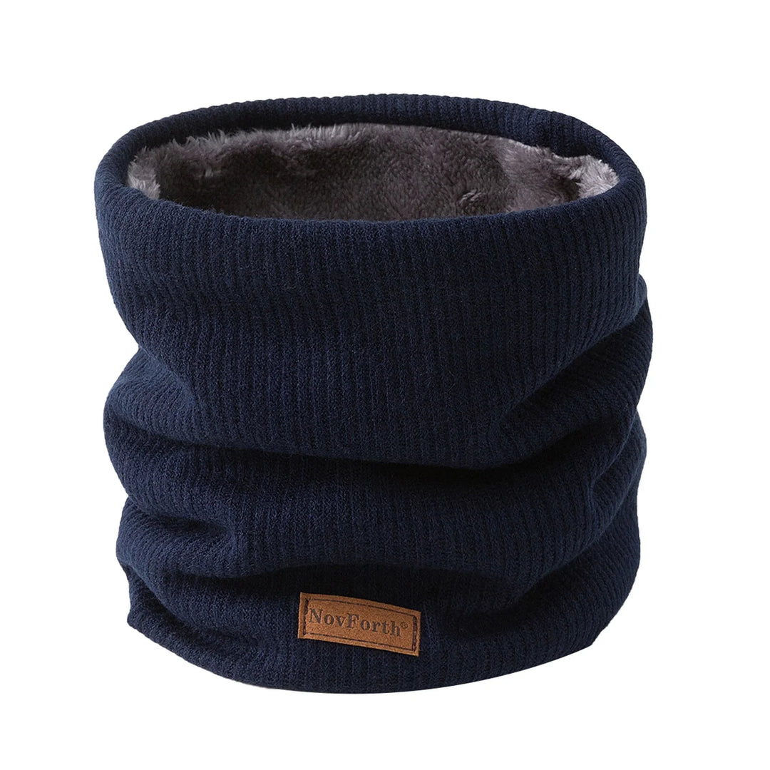 Winter Neck Warmer Men Scarf,Ski Neck Warmer Scarf for Women, Fleece Lining Double Layer Neck Gaiter Face Mask,Navy Blue