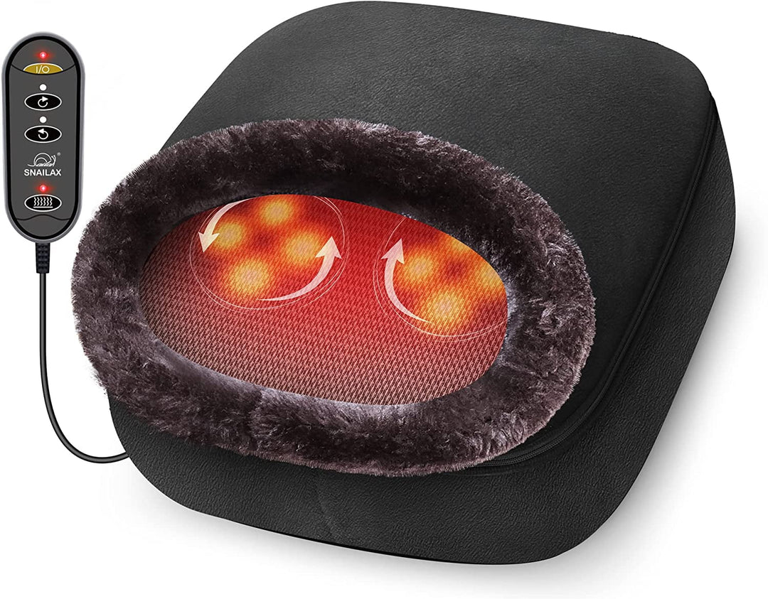 3-In-1 Foot Warmer,  Vibration Back and Foot Massager with Heat, Gifts