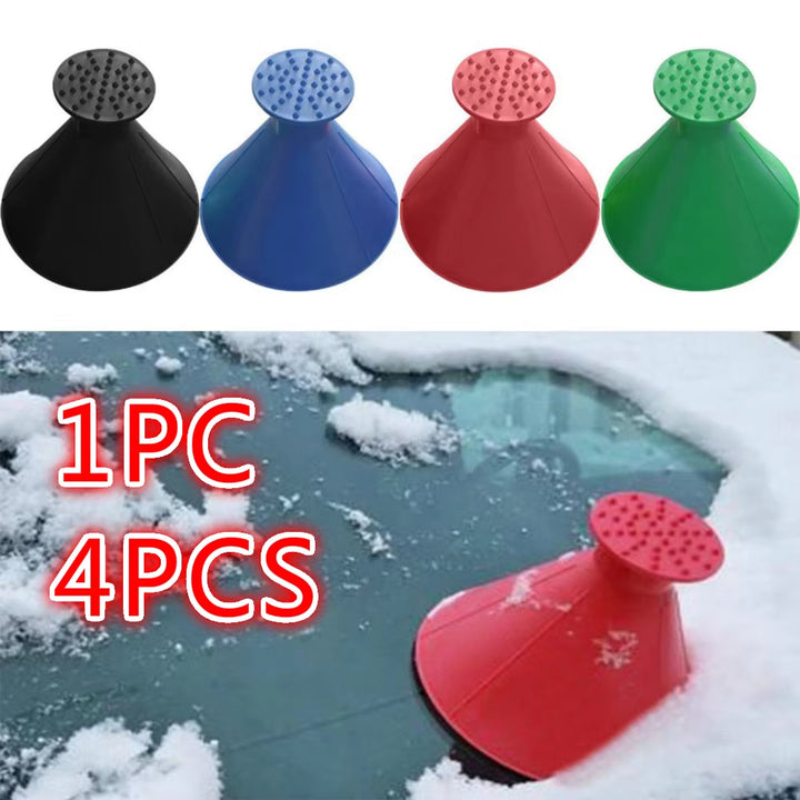 New Winter Auto Car Magic Window Windshield Car Ice Scraper Shaped Funnel Snow Remover Deicer Cone Tool Scraping a Round