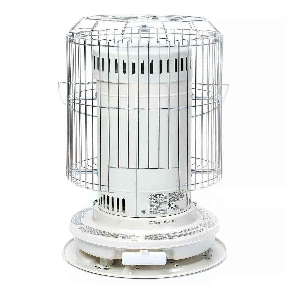 23,500 BTU White Kerosene Portable Convection Indoor and Outdoor Space Heater