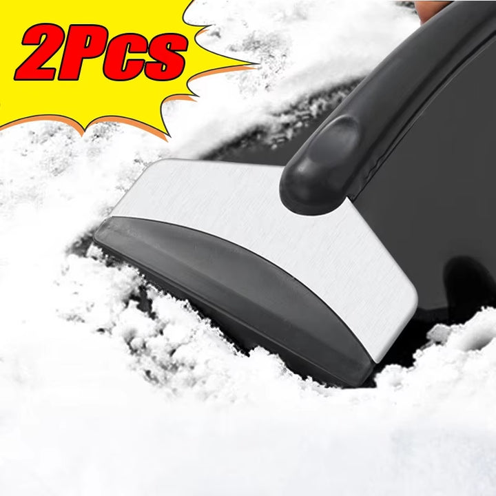 1/2Pcs Car Snow Shovel Winter Windshield Defrosting Ice Scraper Tool Stainless Steel Car Windshield Snow Remover Car Accessories